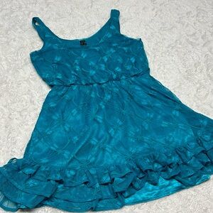 Beautiful Aqua Blue Guess Dragonfly Dress